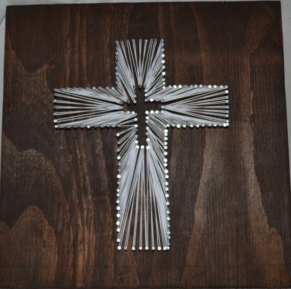 Items similar to Christian Cross String Art on Etsy