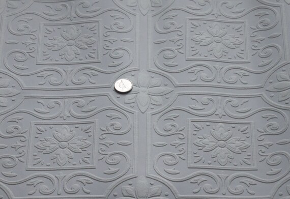Dollhouse Miniature Ceiling Wallpaper Sheet Art Nouveau Design Etsy