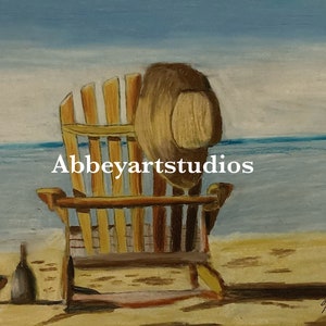 Beach chair with hat (Read Description)