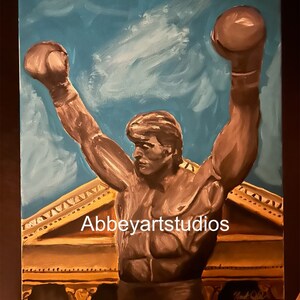 Rocky statue painting