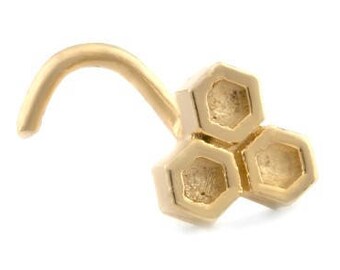 Pino de nariz indiano, pino de nariz de ouro 14k, piercing de narina, pino de nariz 16g/18g/20g/22g, pino de nariz minúsculo, pino de nariz pequeno, pinos de nariz de flor