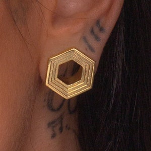 4-12mm Ear Gauges, Golden Ear Plugs, Brass Ear Plugs, Ear Plugs And Tunnels, Ear Tunnels, Gauges Earrings, Unique Ear Plugs