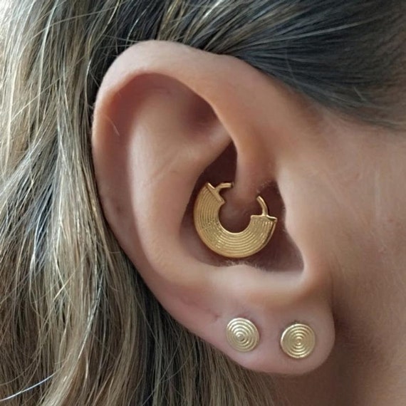 Gold plated daith online jewelry