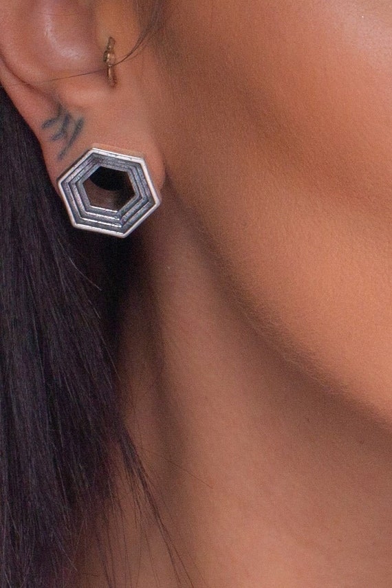 Silver Ear Tunnels Silver Plug Earrings 4 12mm Ear Plugs Silver