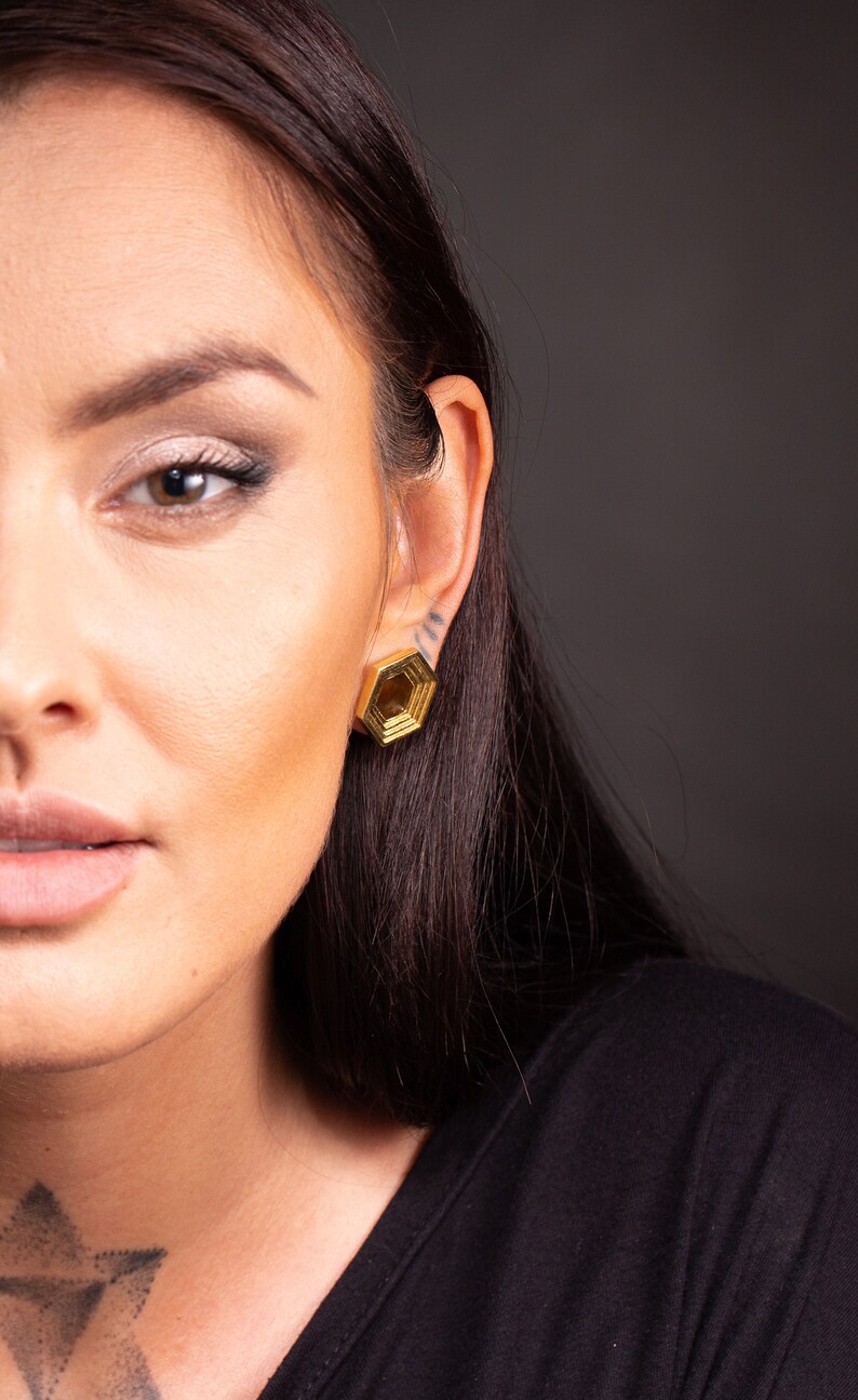 Tunnels Ear Tunnels Ear Gauges Gold Plugs Gauge Jewelry Etsy