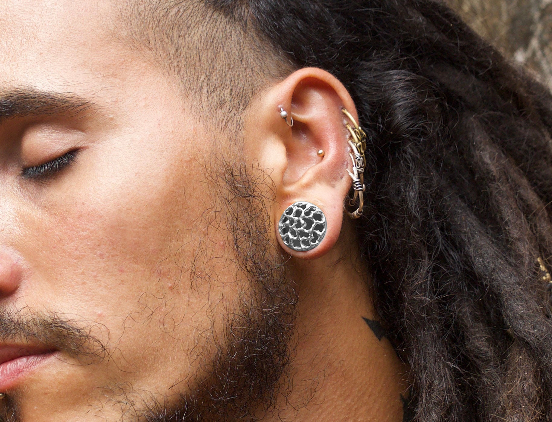 Silver Plugs Jewelry Silver Ear Gauges in 7mm 1g 9mm Etsy