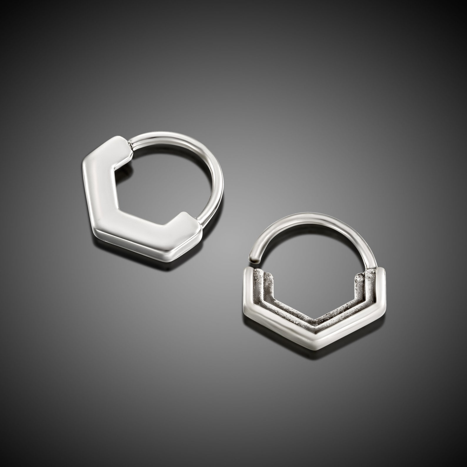 16g Daith Jewelry Geometric Daith Gold Daith Earring Etsy