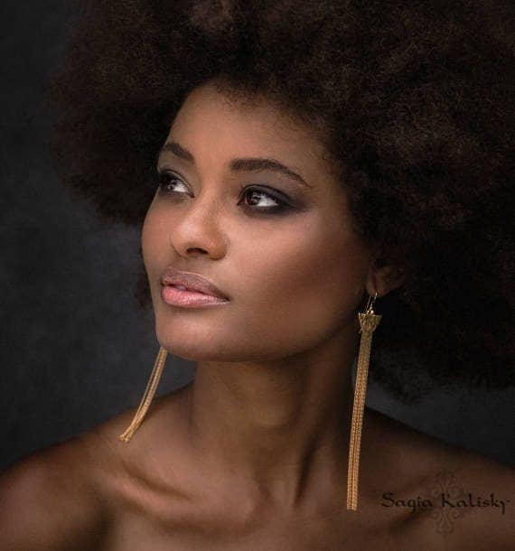 Extra large tassel best sale earrings