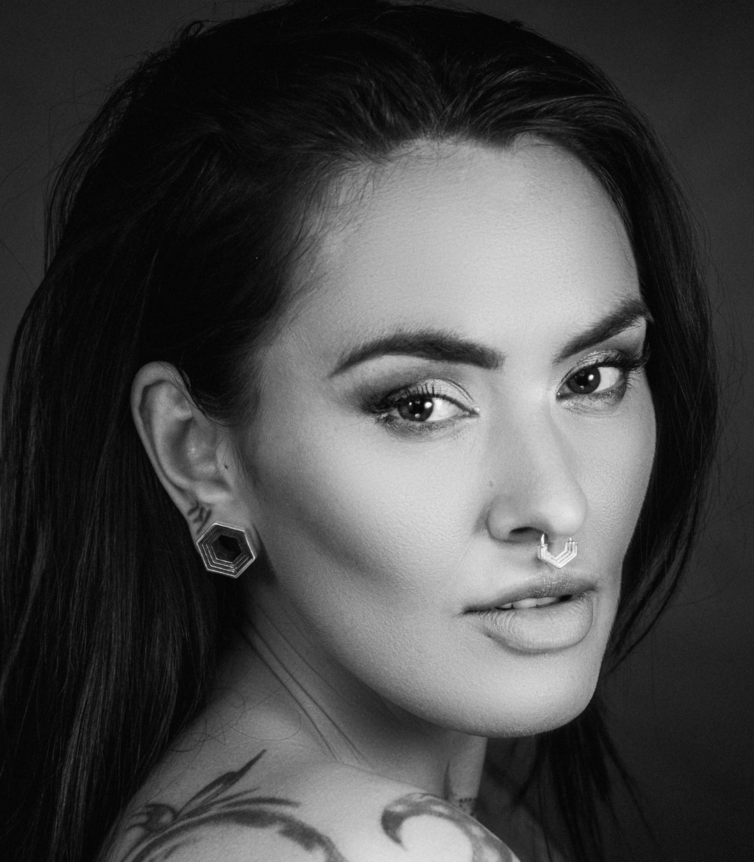 Gauges Earrings, 412mm Gauges, Silver Ear Tunnels, Ear Plugs, Gauge