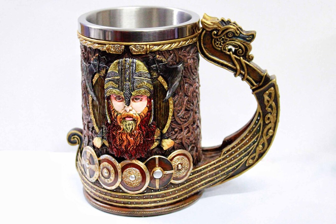 Viking Tankard Valhalla Tankard Viking Beer Mug Vikings - Etsy