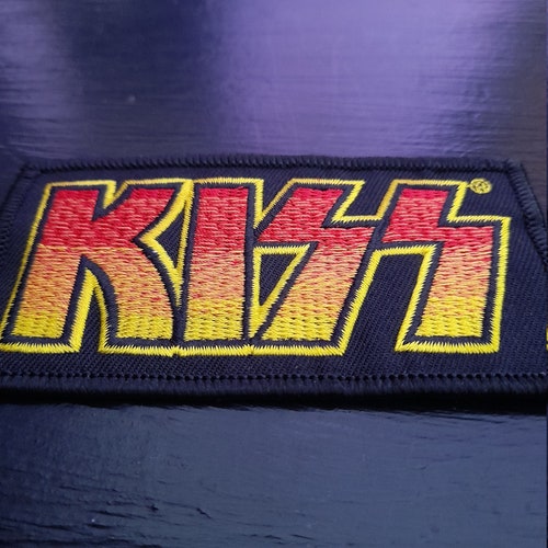 Kiss Kiss Patch Kiss Logo Patch Patch Patches Woven Etsy