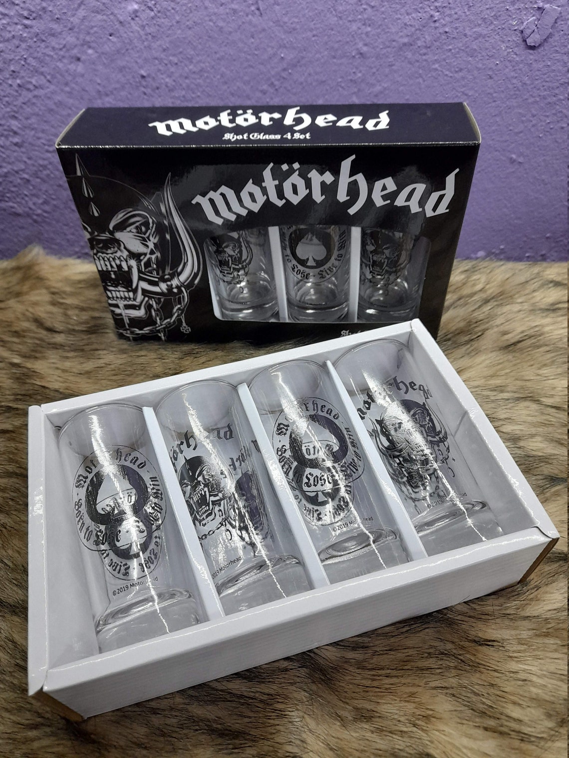 Motorhead shot glasses shot glasses ace of spades warpig Etsy