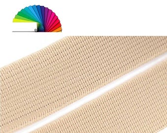 3M Banda elástica 20 mm / muchos colores / ancho elástico plano, cintura elástica, estiramiento de lycra estiramiento