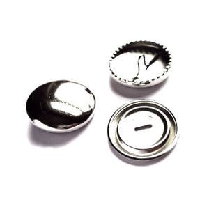 5 Metal Cover Buttons / Metal shank button, many sizes, round button, metal loop shank, coat button, silver metal buttons, vintage button