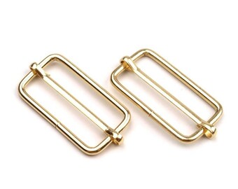 BIKICOCO Boucles Coulissantes 3.2 X 1.5 Cm En Bronze - Lot De 20 Boucles De Réglage Pour Sangles Et Lanières