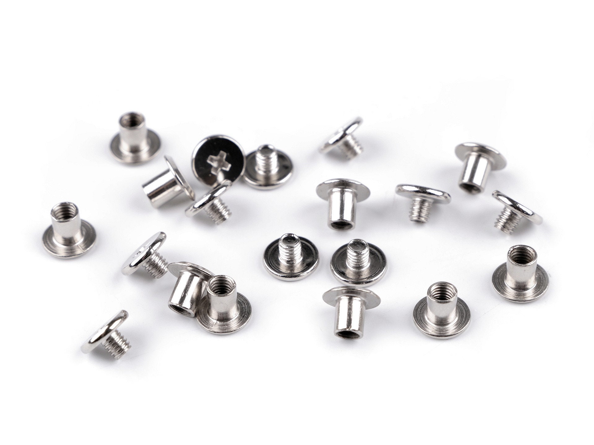 10pcs Boutons Jeans Rivet à Vis en Alliage pour Ceintures Selles Chapeaux