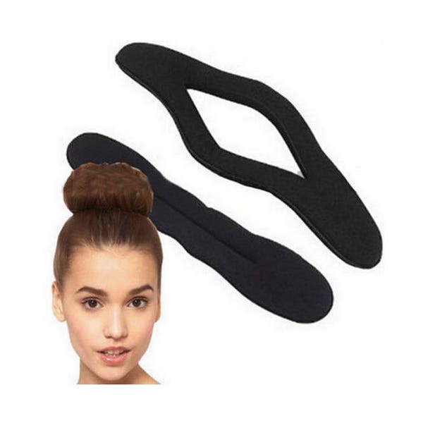 Magic Hair Bun Styling Tool 5x22.5 cm / Black foam twist tool for styling hair / bun former