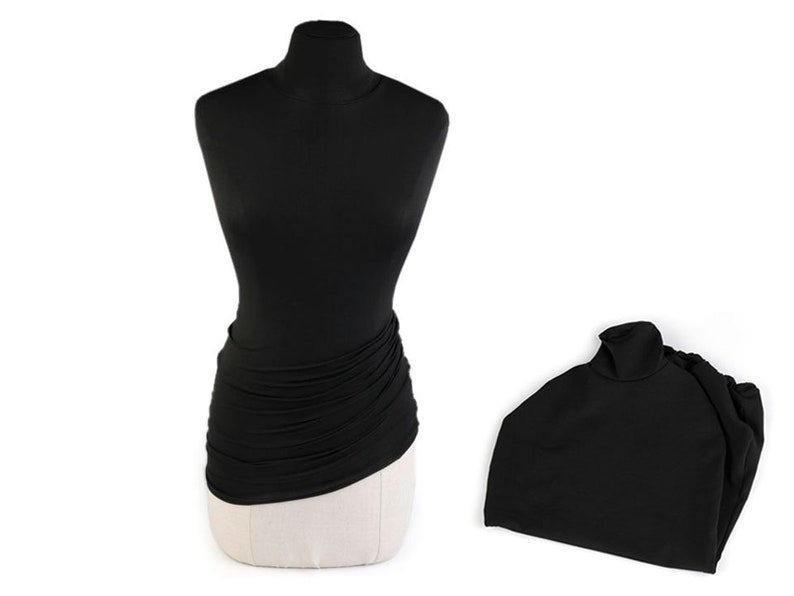 Housse mannequin lycra / noir, blanc, ivoire / Housse pour buste de mannequin / couverture de protection mannequin couturière image 1