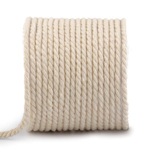 3M intrecciato cotone corda 5mm / cavo intrecciato, metro corda, spago naturale, cotone spago, corde greggio