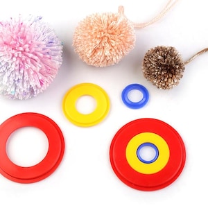 Mini nappe o strumento per la creazione di pompon / Diverse misure possibili / pompon di lana, pompon fai da te, fai pompon