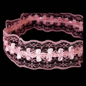 5M Ruban dentelle lingerie 45mm / Nombreux coloris / galon dentelle avec noeuds, fine dentelle brodée, dentelle jarretière, dentelle mariage