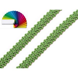 3M Galon tressé 10mm / Nombreux coloris / garniture tressée décorative, galon ameublement, galon bordure, ganse tressée