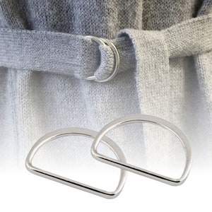 4 Flat D Rings for Straps width 25 mm or 30 mm