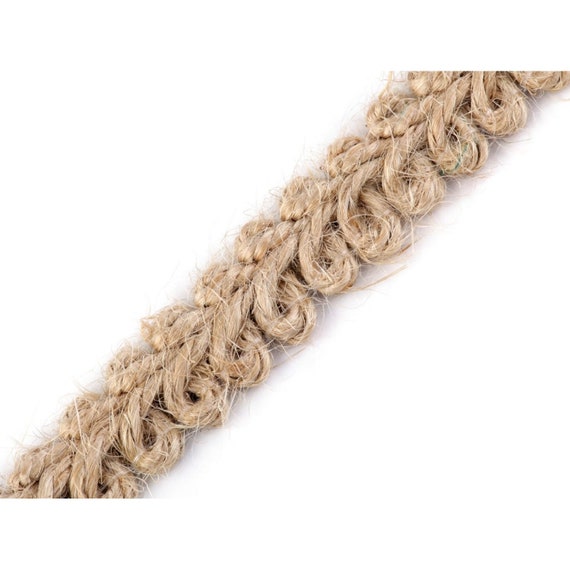 3yd Braided Braid Jute Soutache 11mm / Braided Natural Jute Etsy