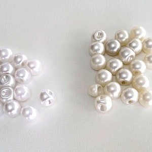 20 boutons boules 6-8-9-10mm pour robe de mariée image 6