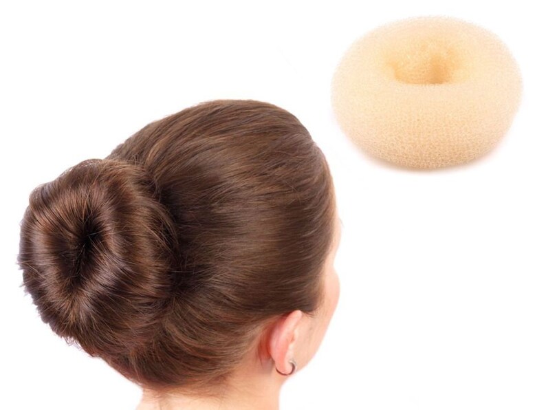 Hair Bun Donut Small Medium Large Ivory Brown Black Etsy