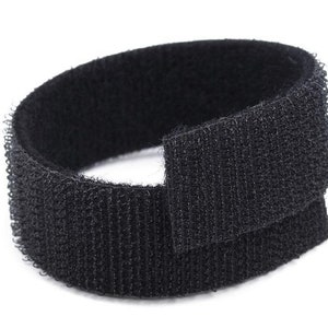 Nylon Back-To-Back Hook and Loop Fastener 20 mm / White, black / Scratch sewing tape, tape hooks