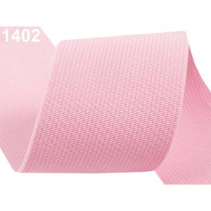 Gummiband 50mm / viele Farben / weites Flachgummiband, elastischer Bund, Stretch-Lycra-Stretch, Gummiband Pink 1402