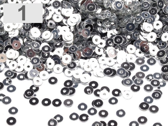 400Pcs 10mm Colorful Large Sequins With 1 Side Hole PVC Flat Round Loose  Sequin Paillettes Sewing
