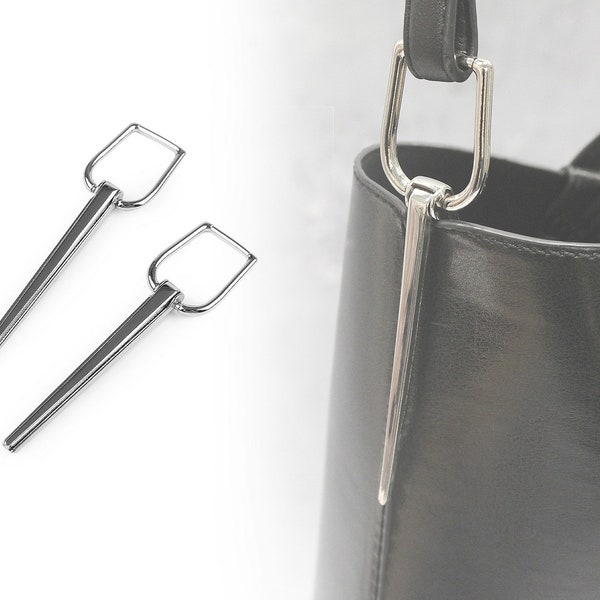 Riemenverbinder mit 2 Metallschnallen zur Herstellung von Taschen, Schnalle mit Metallverzierung für Lederwaren