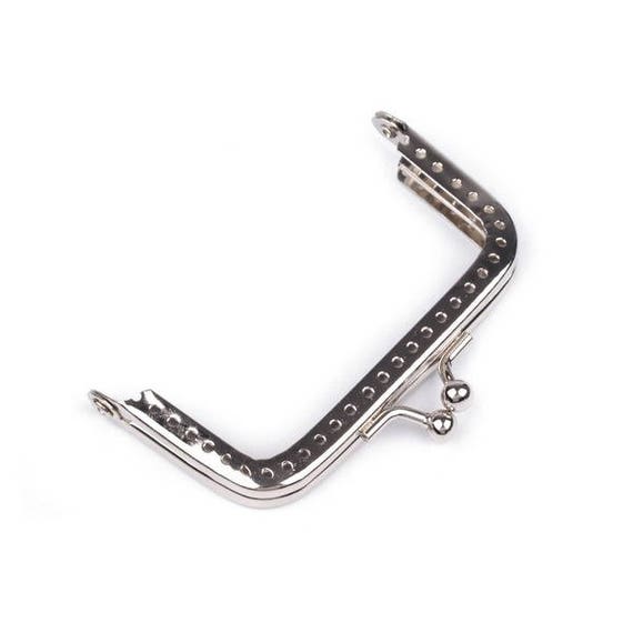 Sew in Silver Metal Purse Frame 8cm Metal Wallet Frame Sewing