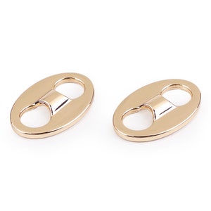 Dubbelhåls metallsnörestopp, 8 mm, guld, silver, svart – Snörestopp för huvor, jackor, väskor – Snörlås – Förpackning med 4 eller 20