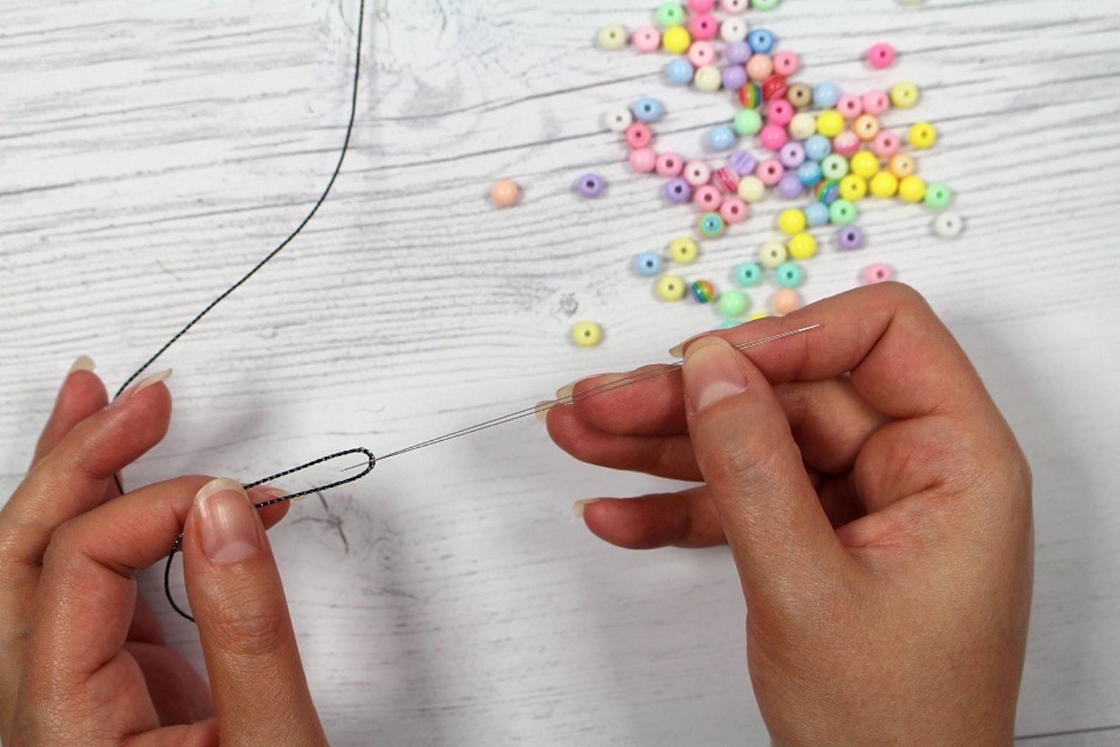 Big Eye Beading Needle 100 Mm / Needle for Stringing Pearls Etsy