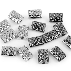 10 Cord End Caps / Metal Decorative Cord Terminators