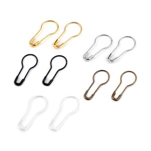 100pcs Bronze Safety Pins Coiless Safety Pins Bulb Safety Pins