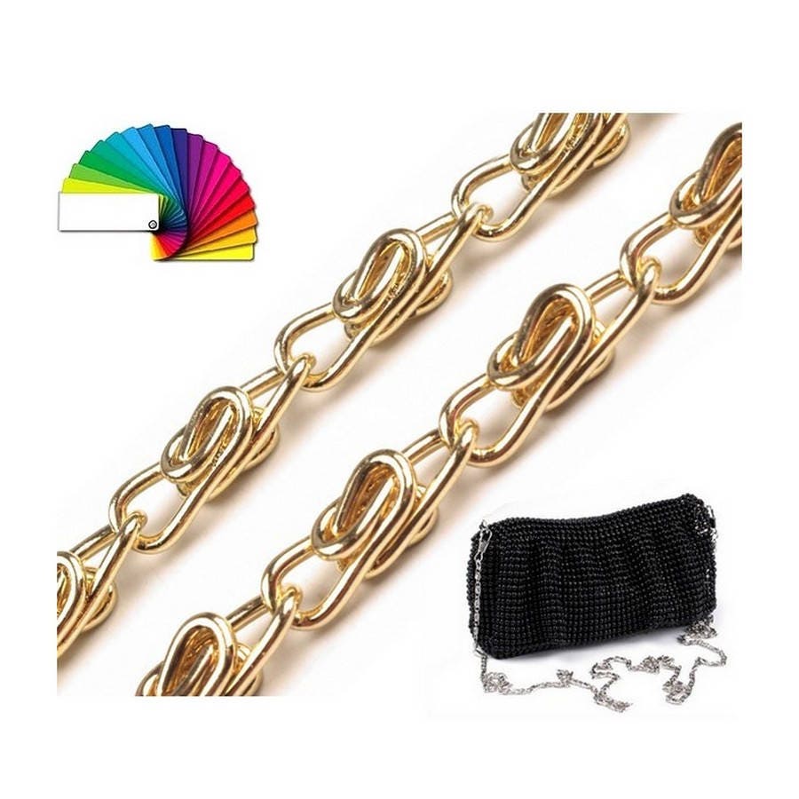 Metal Chain Bag Handle 90 Cm / Gold 