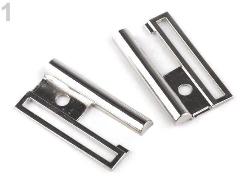Boucle ceinture métal 50mm / argent, noir, or rose / boucle a clipser, fermoir de ceinture, clip fermoir, boucle de ceinture image 3