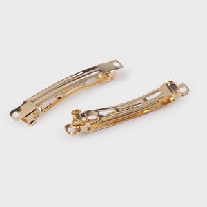 Metallhårspännen att dekorera – DIY-hårspännesbas – hårspänneshållare i metall i silver eller guld – smyckesdetaljer för hår – set om 5