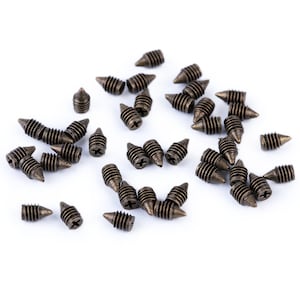 Petites vis sans tête argent ou bronze /  2,7 x 5 mm / mini vis pour cadre de sacs