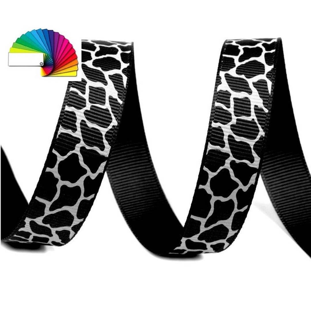 3yd Grosgrain Ribbon 0.59 Animal Jungle Leopard / Brown or Black ...