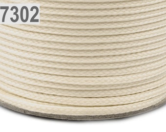 5M polyester touw PES 4 mm / gevlochten koord, touw per meter, synthetisch touw, polyester touw
