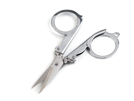 Stainless Steel Folding Scissors Portable Foldable Scissors Craft Scissors  Small/Medium/Large Optional for Office School