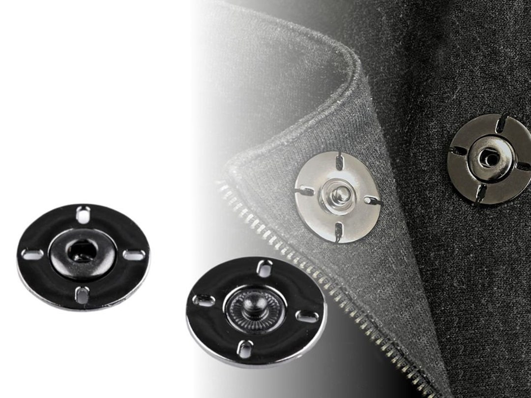 50 Bottoni Tondi A Cupola Neri Per Cucire, Perla Finta, Plastica, 12 Mm