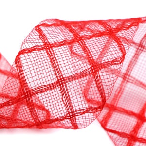 3M nastro crinolina maglia 45 millimetri / molti colori / Tessuto della grata, maglia diamante netto, velo di nozze tulle, nastro maglia