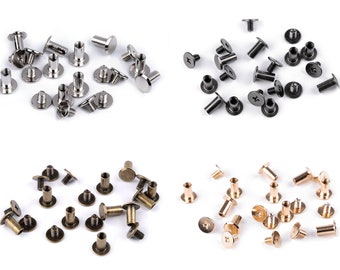 10 screw-on saddle rivets 11.5 mm