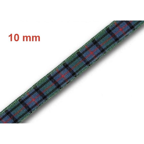 Tartan Ribbon Pride of Bannockburn 7mm 10mm 16mm 25mm 38mm 1 2 5 or 10 Metres